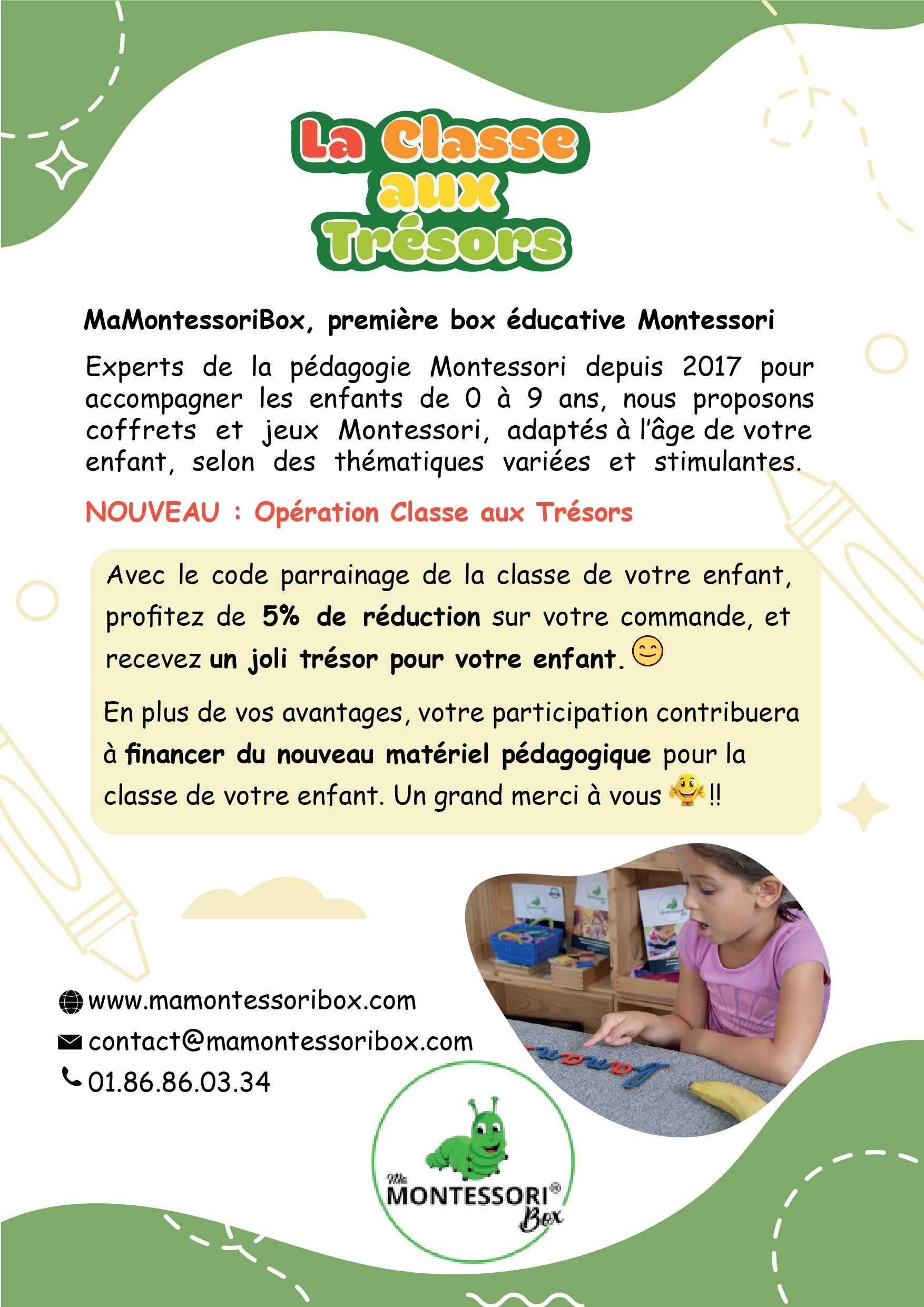 classe aux trésors Montessori