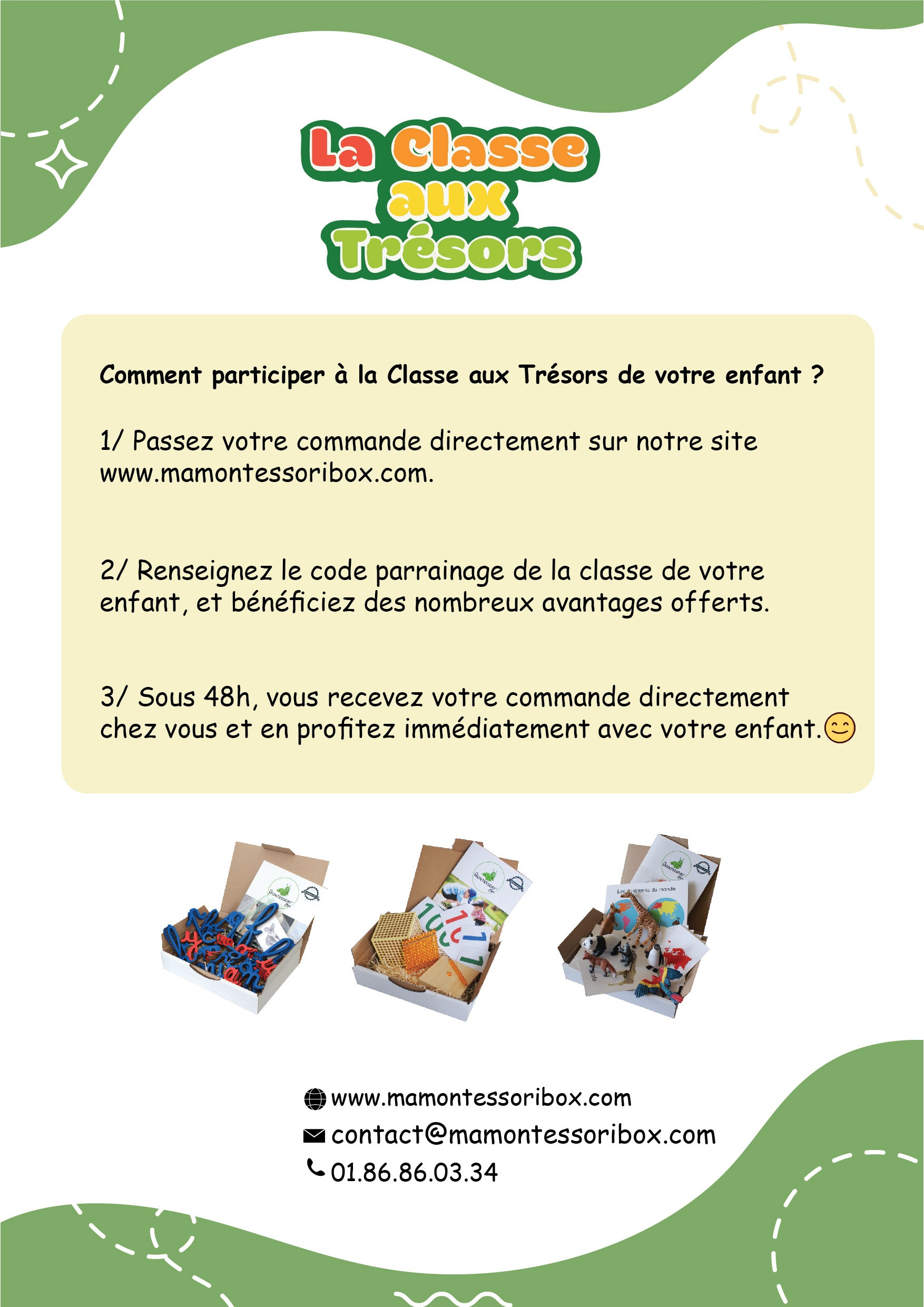 classe aux trésors Montessori