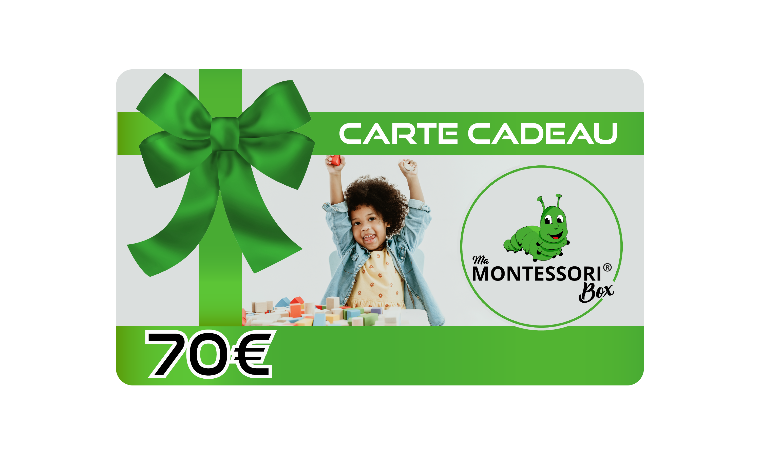 carte cadeau Montessori 70 euros