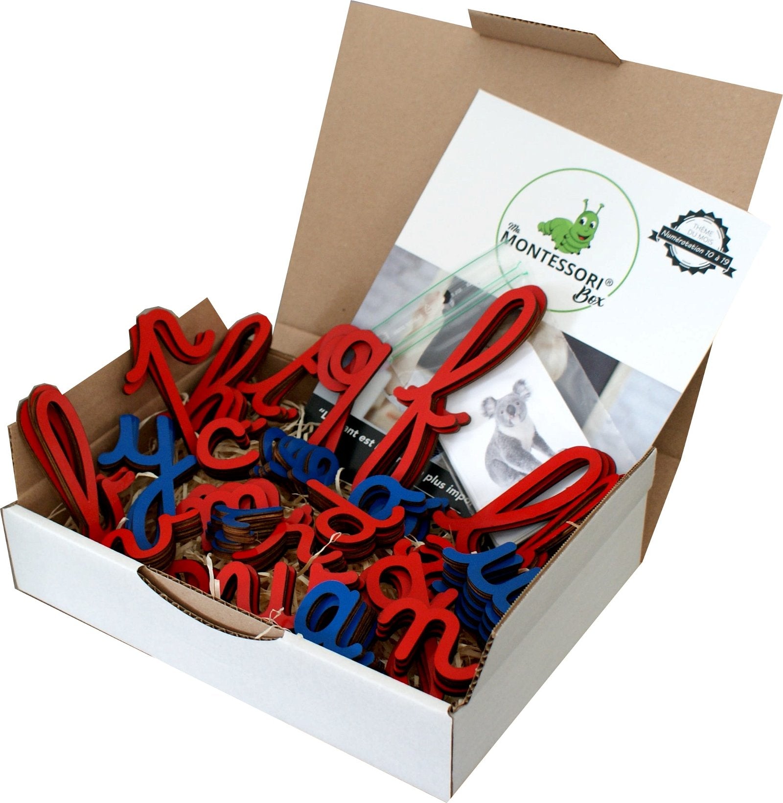 Alphabet Mobile Montessori – Lettres en Bois Magnétiques (2 versions)