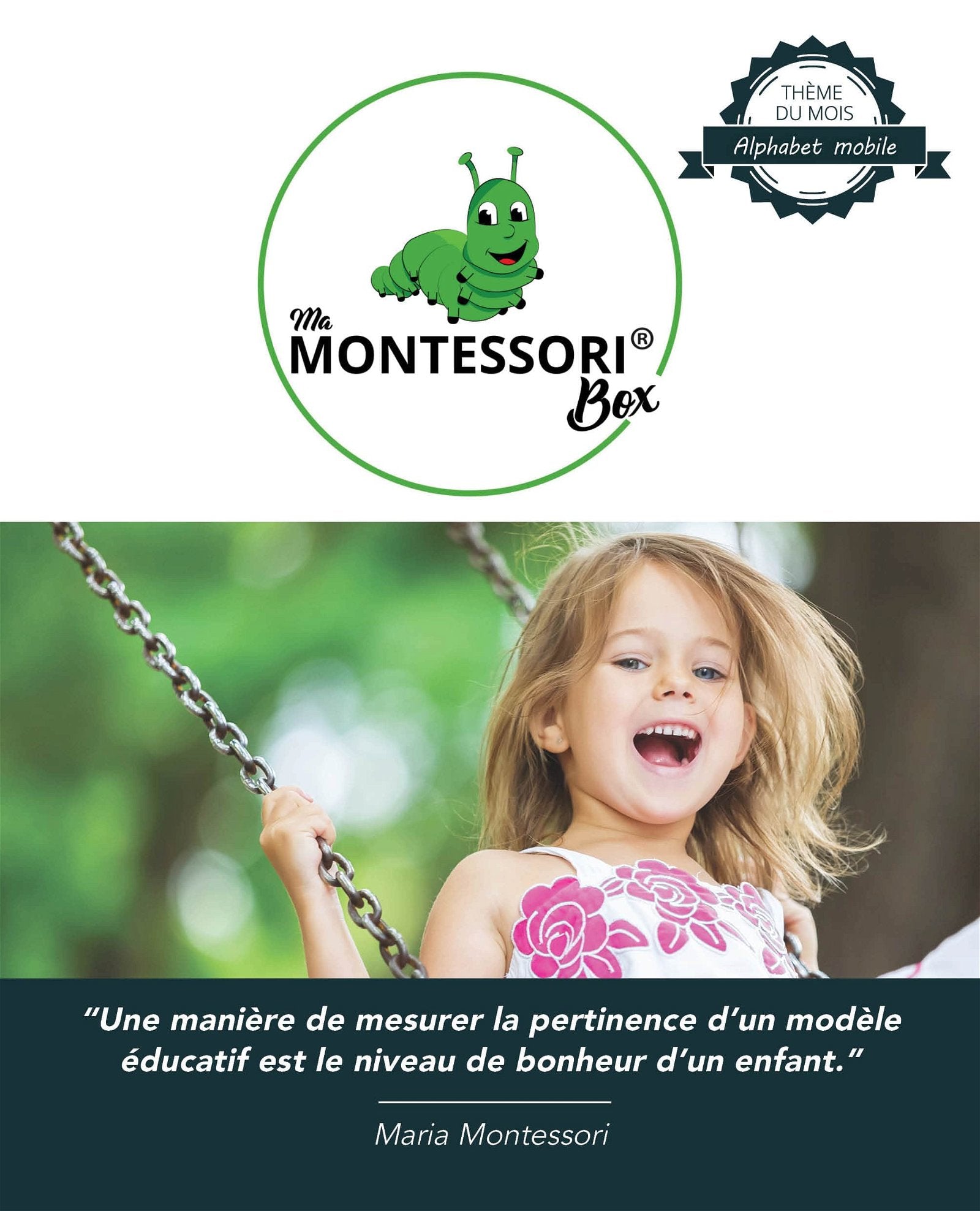 Alphabet Mobile Montessori – Lettres en Bois Magnétiques (2 versions)