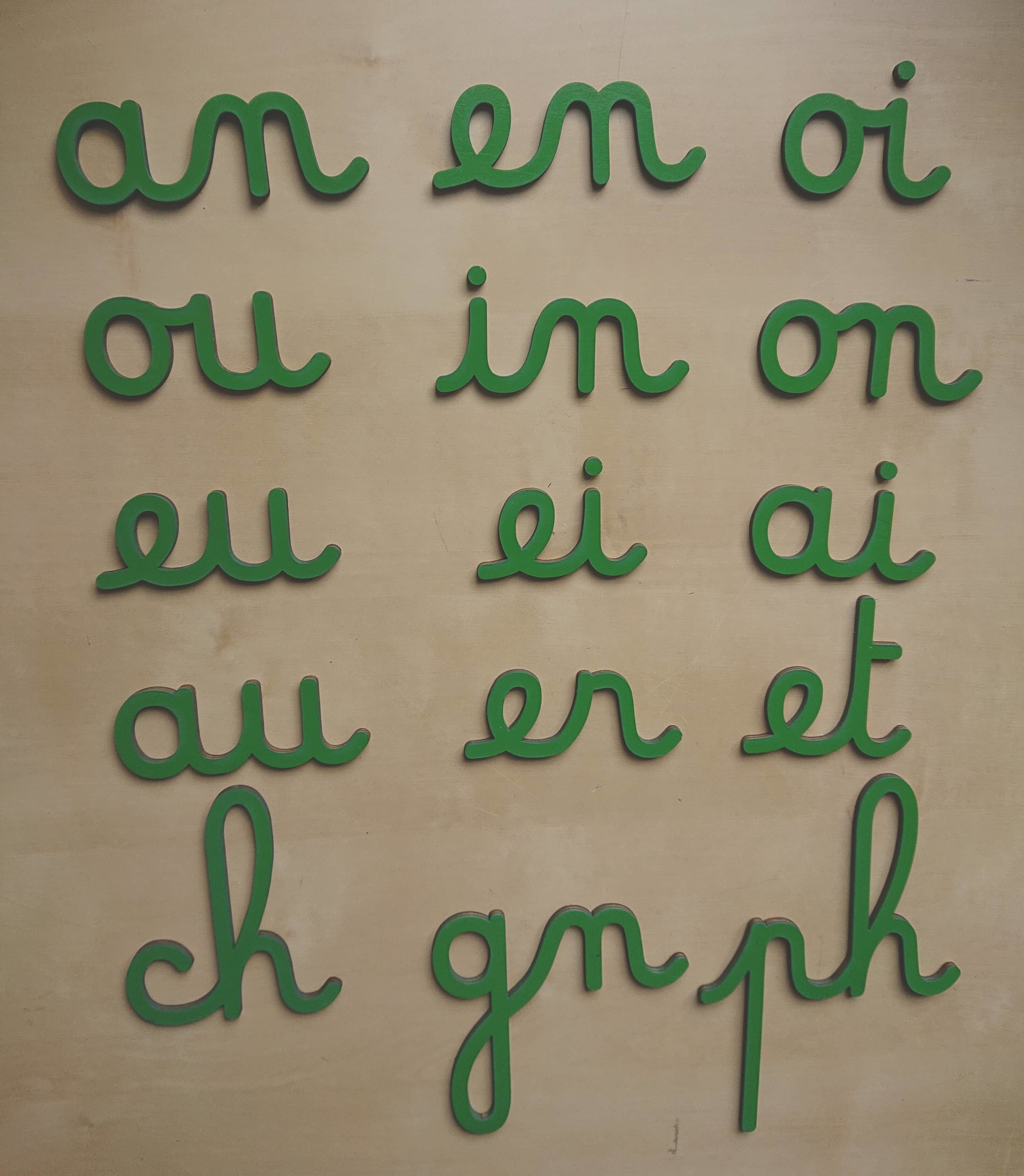 Digrammes Mobiles Cursifs Montessori - MaMontessoriBox