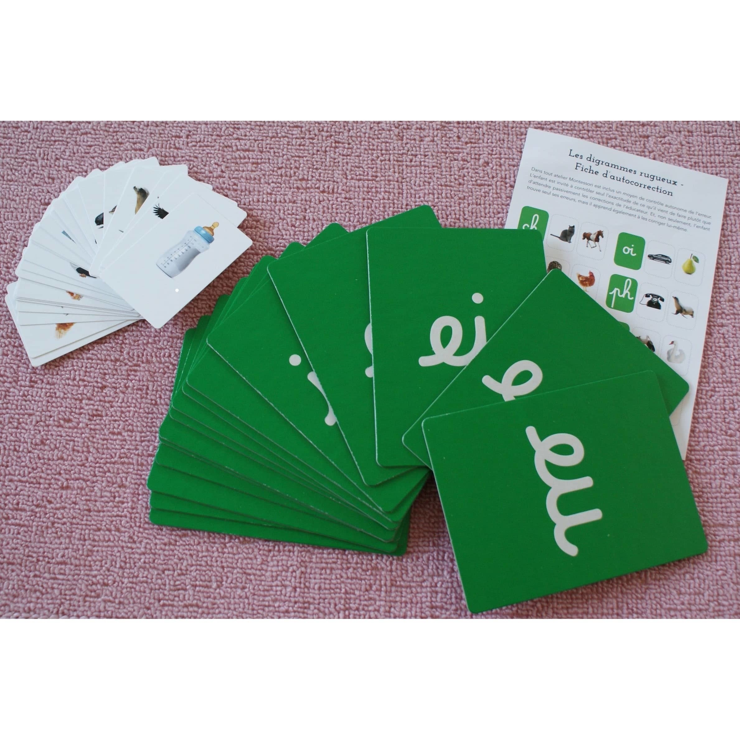 Digrammes Rugueux Cursifs Montessori - MaMontessoriBox