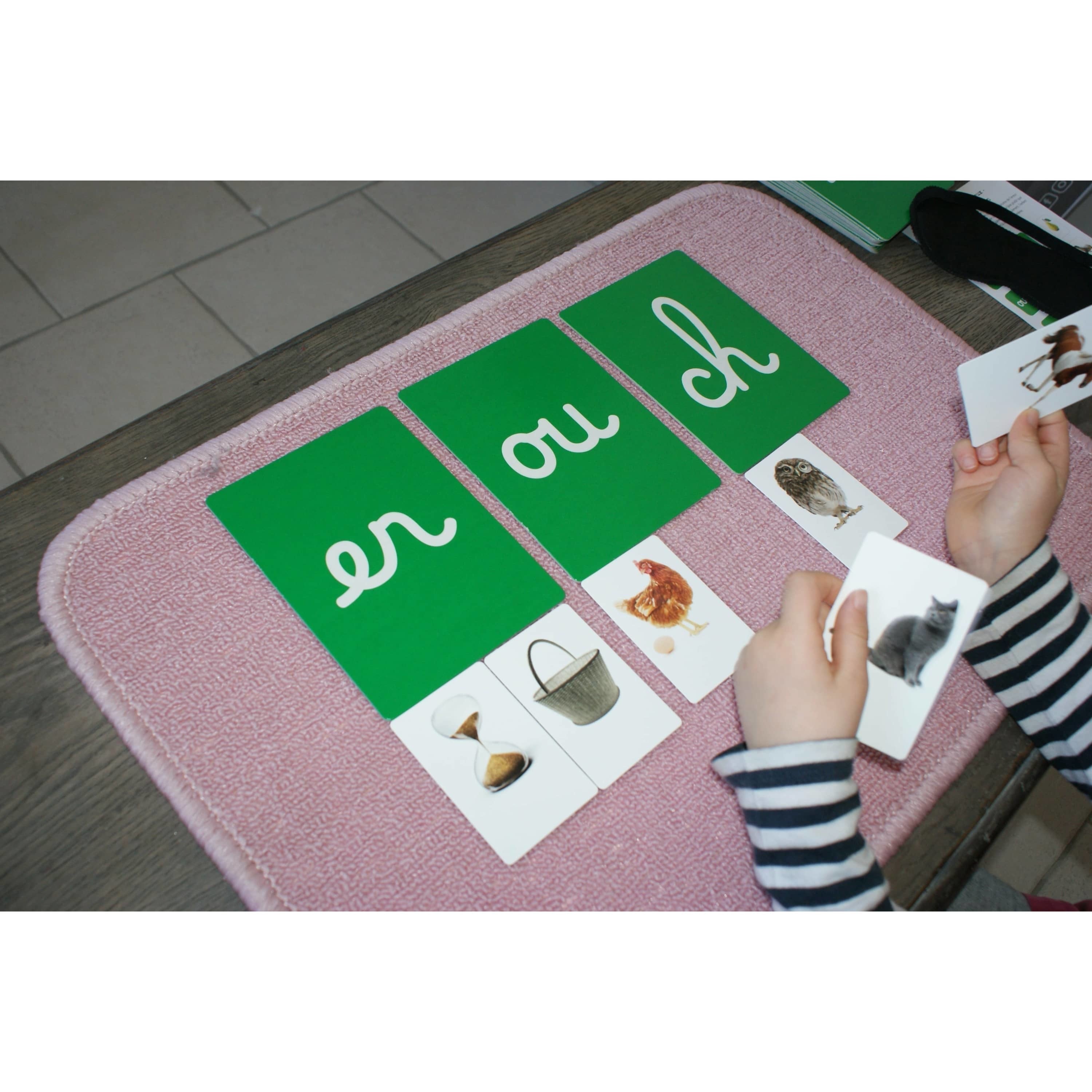 Digrammes Rugueux Cursifs Montessori - MaMontessoriBox