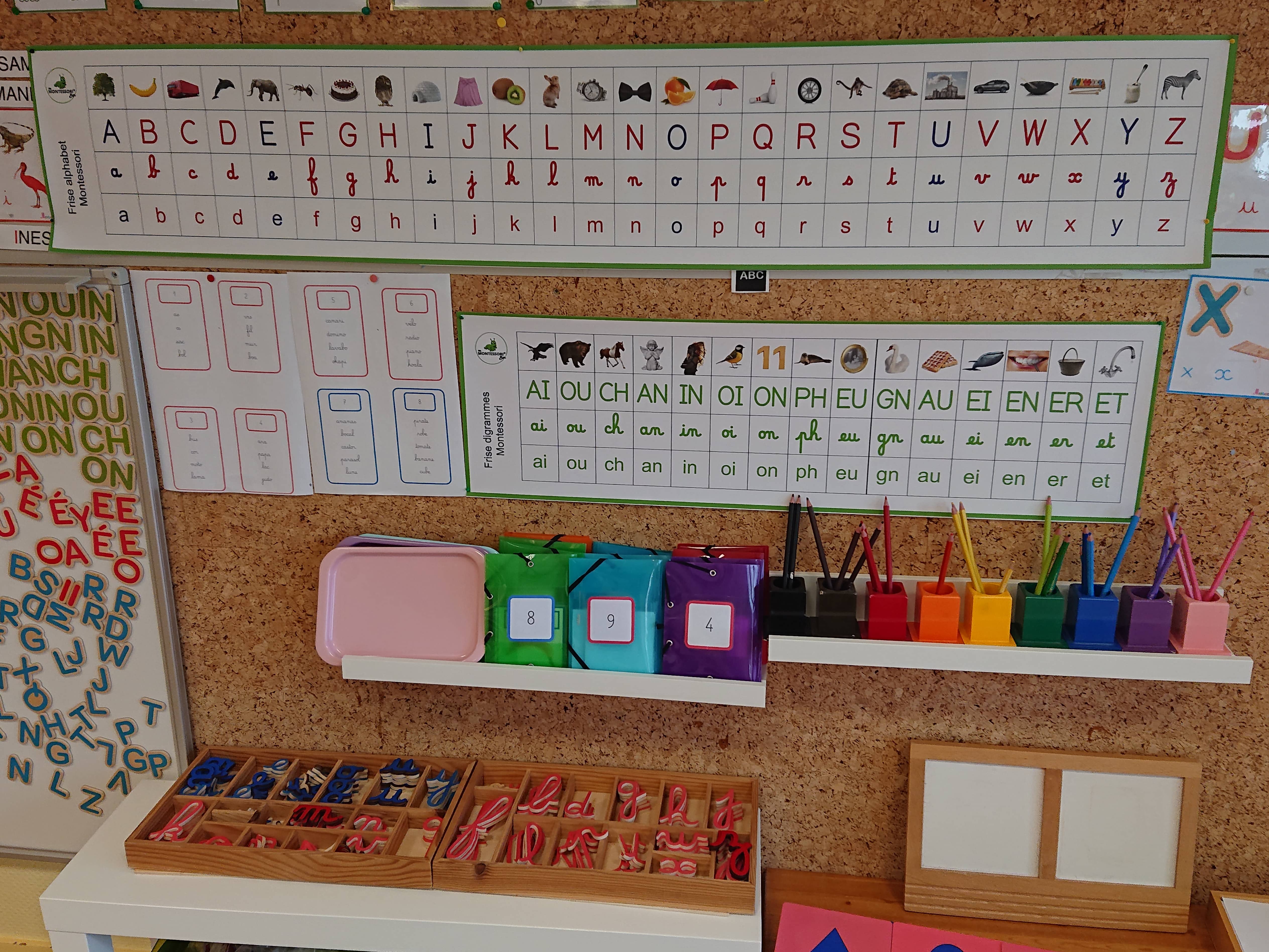 Frise digrammes murale Montessori - MaMontessoriBox