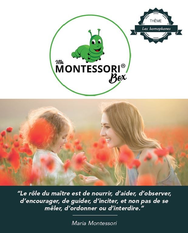 Homophones Montessori - MaMontessoriBox