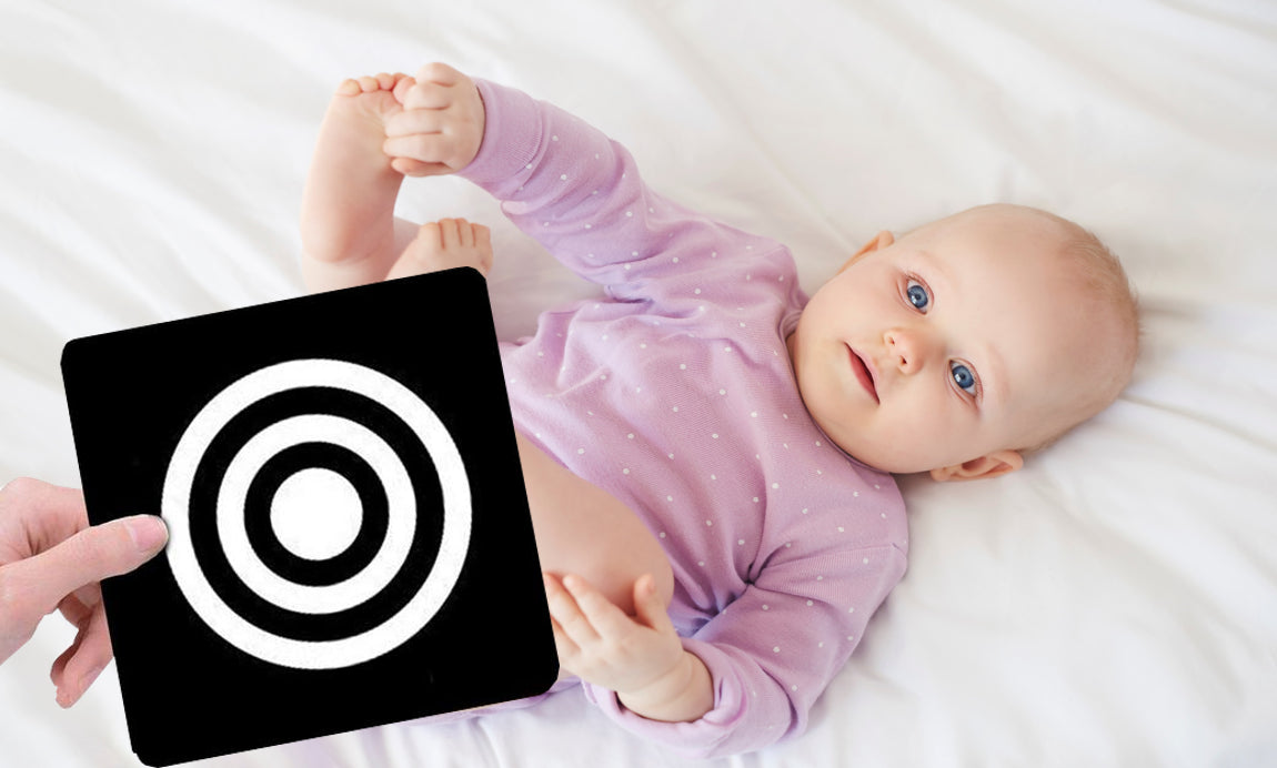 Images Captivantes pour Bébé - Imagier Montessori: Développer le cerveau de  bébé grâce à ces images en noir et blanc - Cadeau idéal pour bébé.