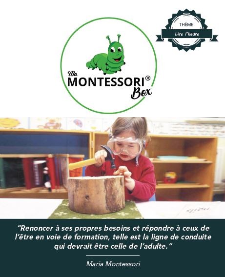 Horloge analogique Montessori - MaMontessoriBox