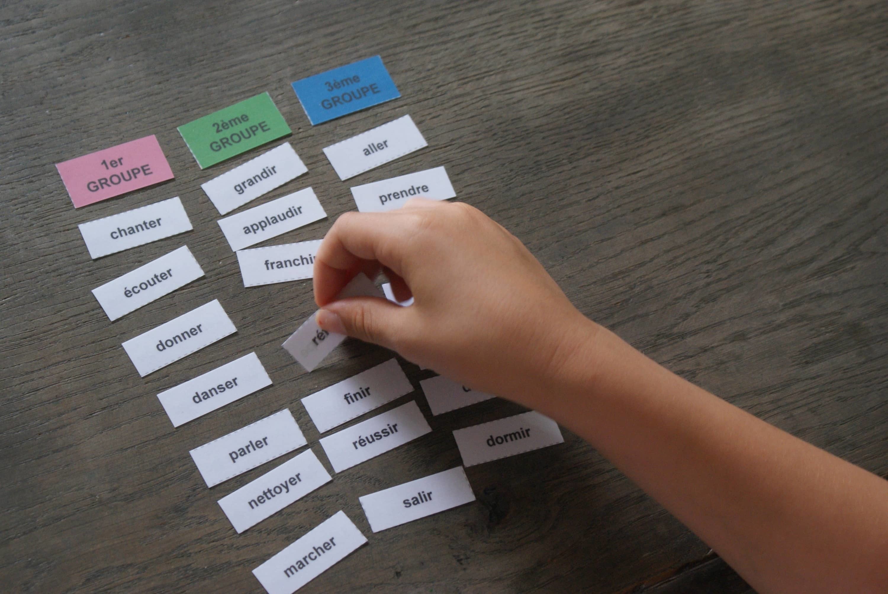 Conjugaison Montessori - MaMontessoriBox