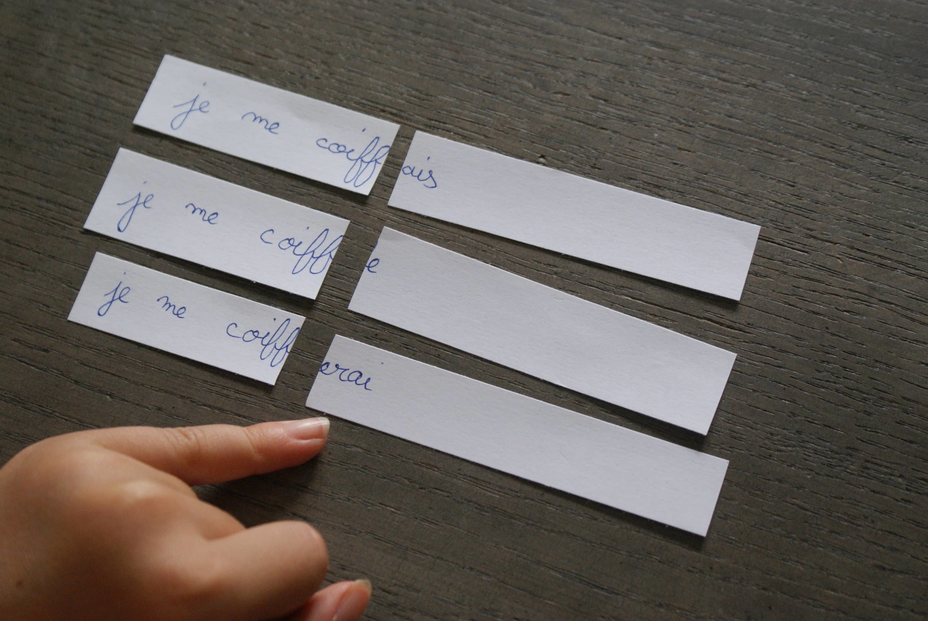 Conjugaison Montessori - MaMontessoriBox