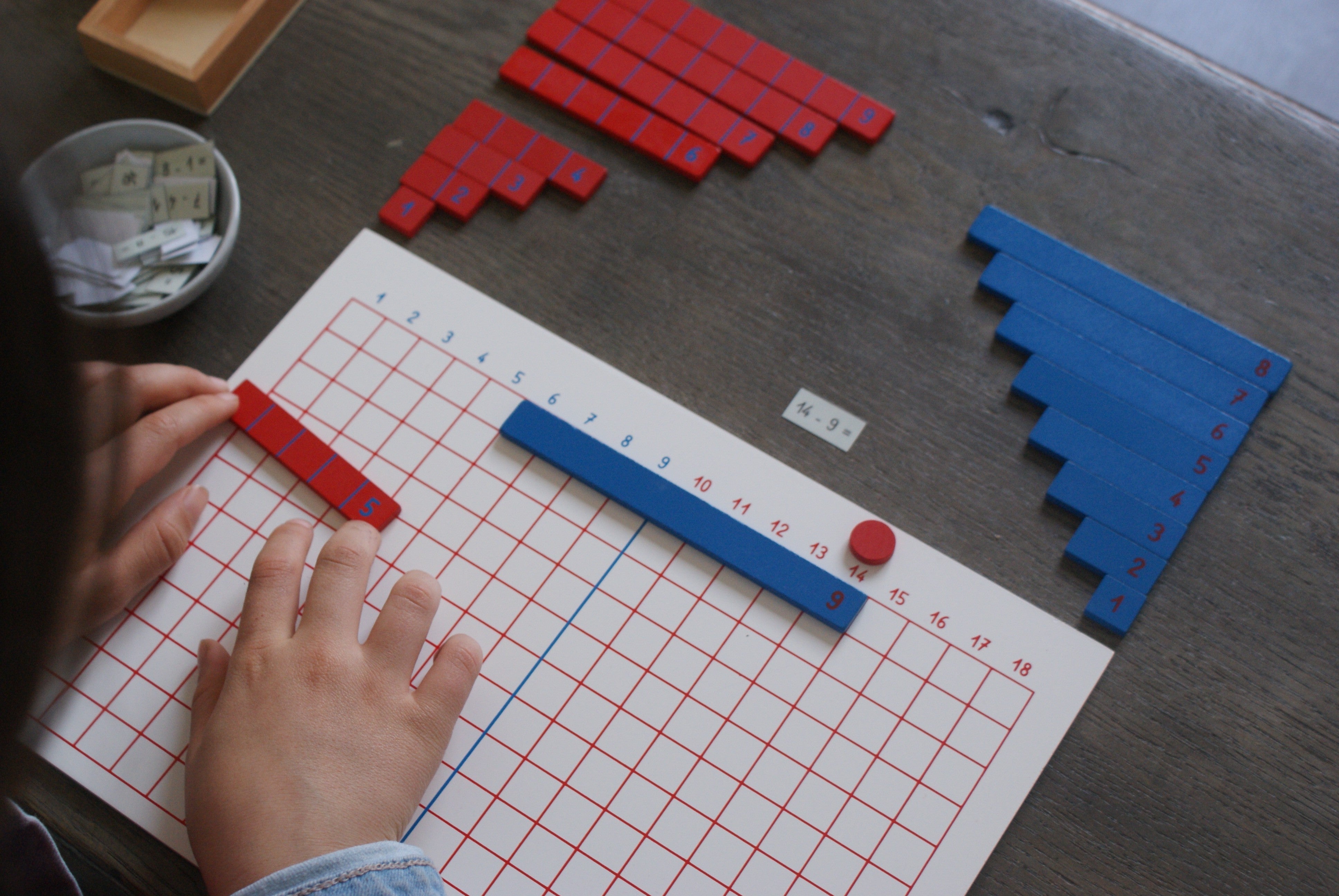 Soustraction Montessori - MaMontessoriBox