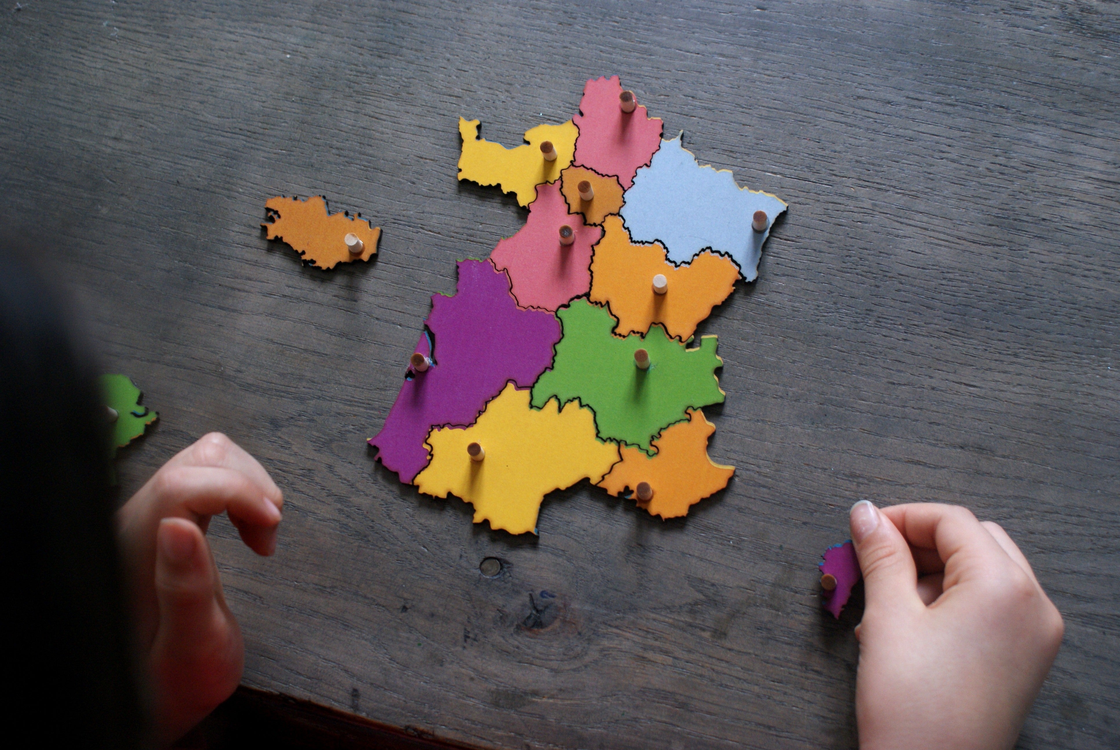 Puzzle de la France Montessori - MaMontessoriBox