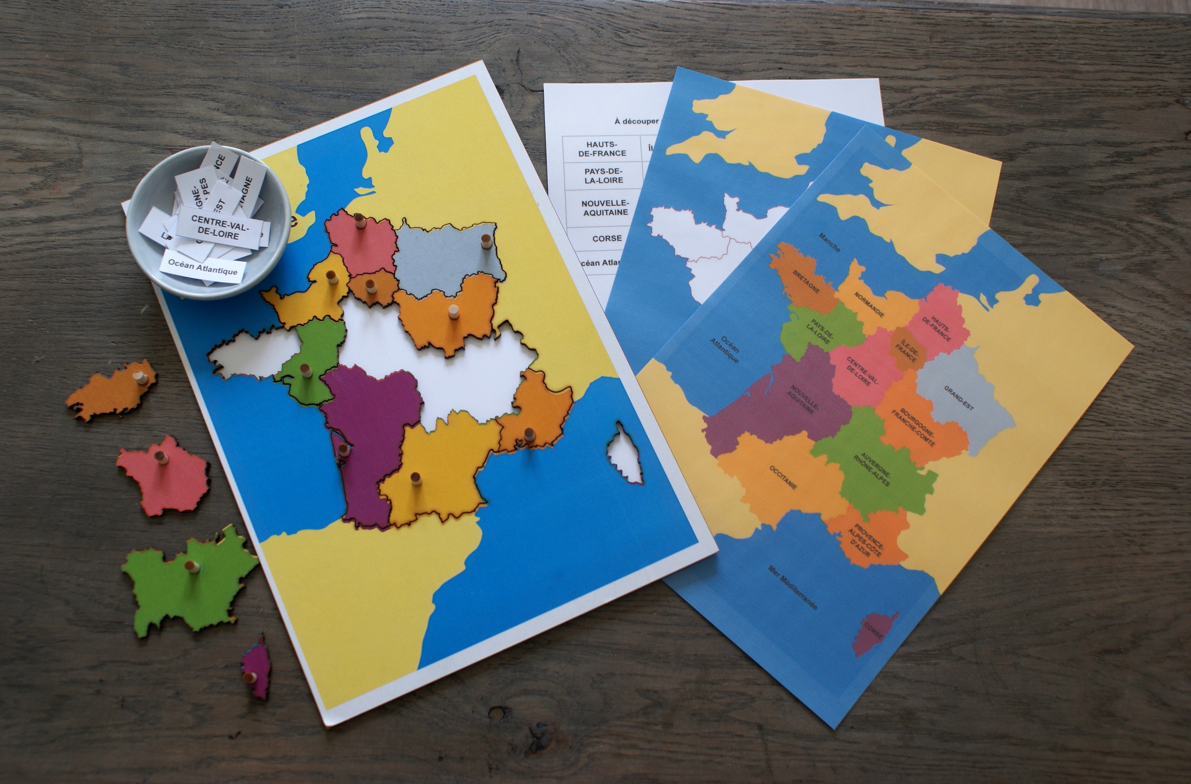 Puzzle de la France Montessori - MaMontessoriBox