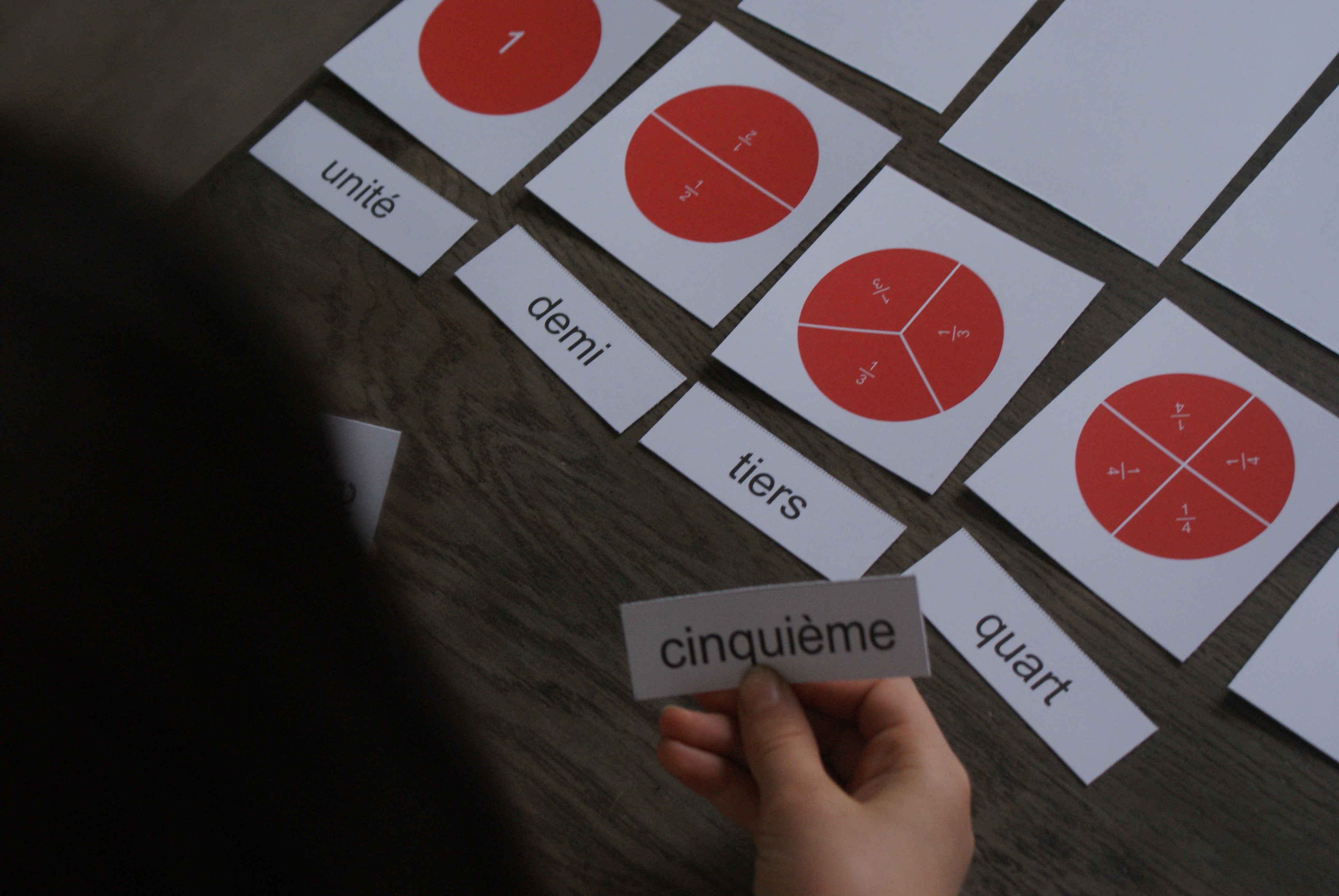 Fractions Montessori - MaMontessoriBox