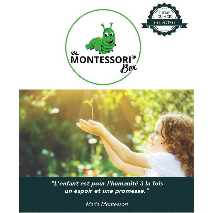 Lettres Rugueuses cursives Montessori - MaMontessoriBox