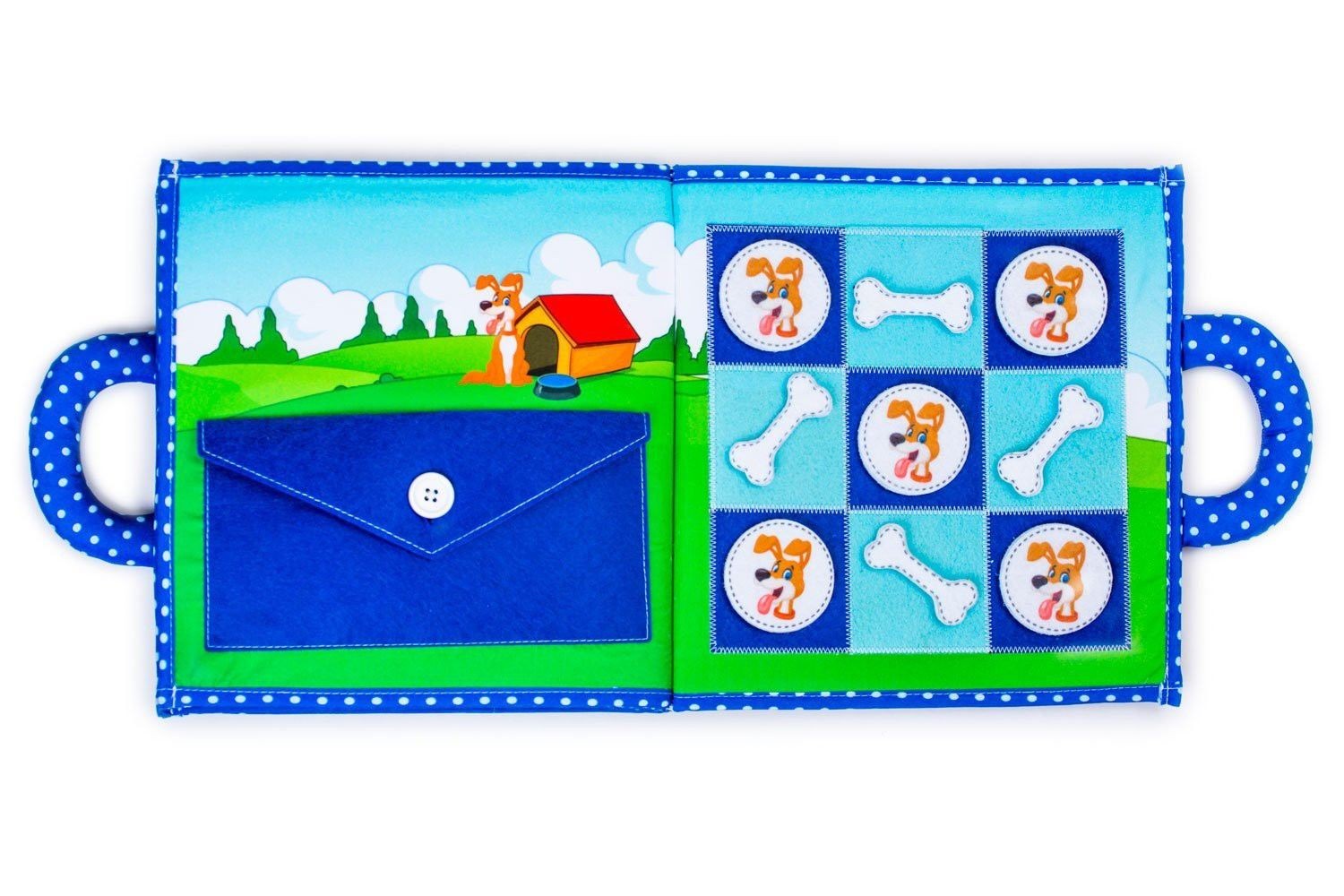 Livre d'éveil et activités Montessori - Chiot - MaMontessoriBox