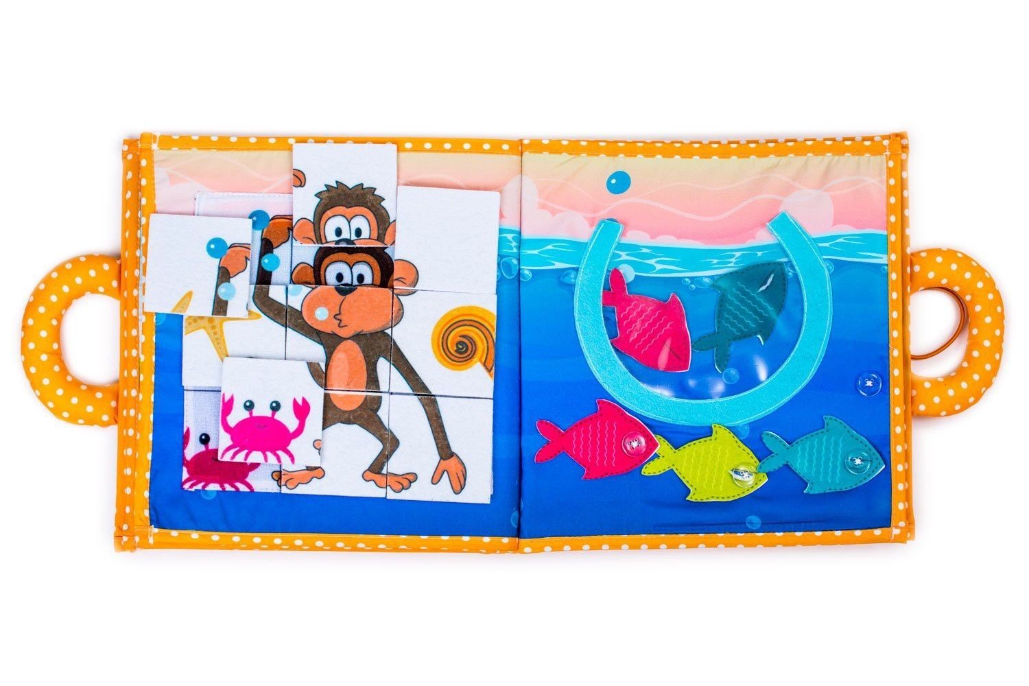 Livre d'éveil et activités Montessori - Singe - MaMontessoriBox