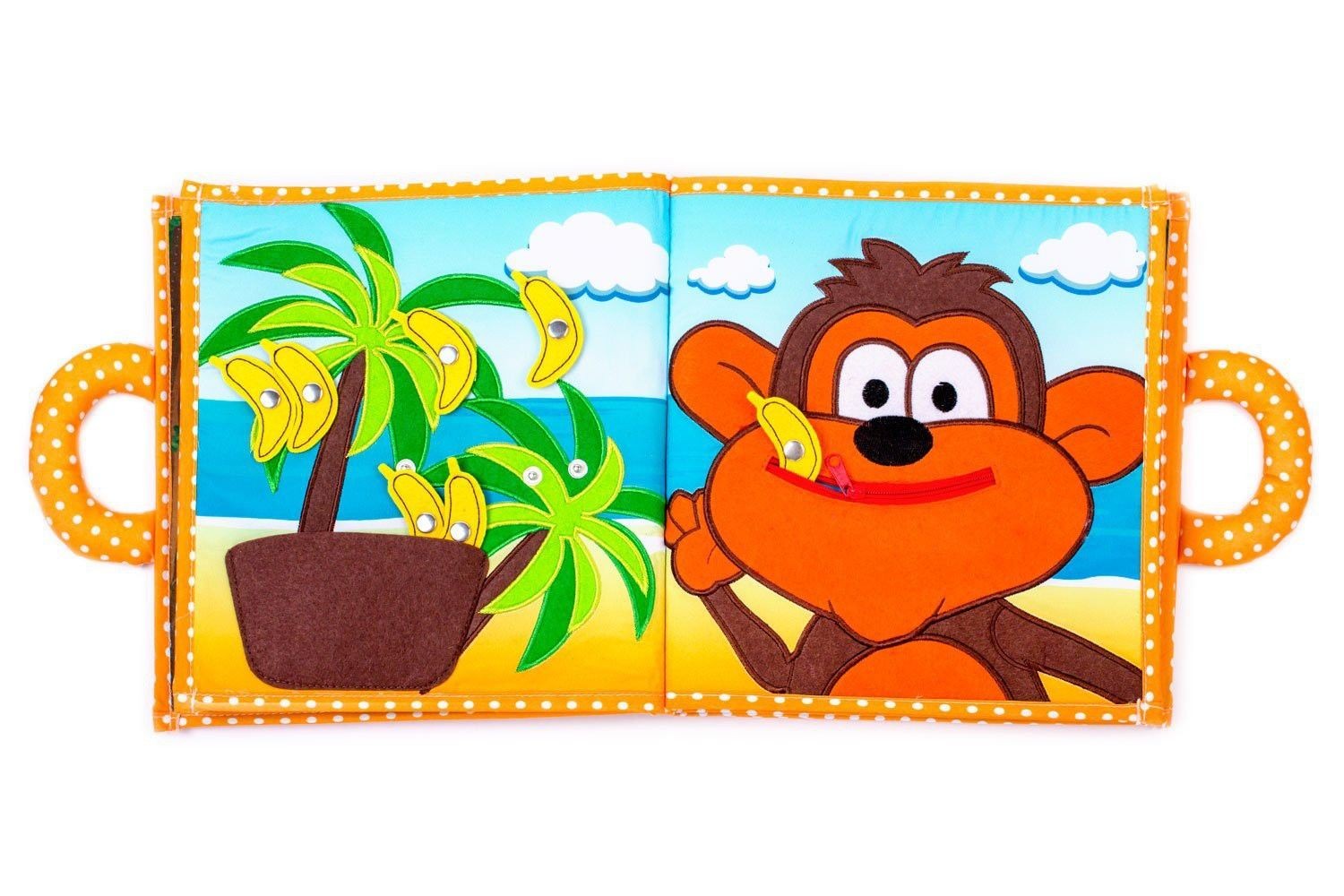 Livre d'éveil et activités Montessori - Singe - MaMontessoriBox