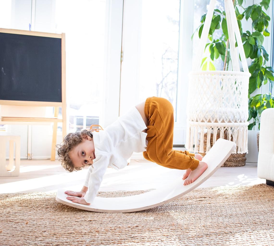 Planche équilibre - balance board - avec ou sans feutrine - MaMontessoriBox
