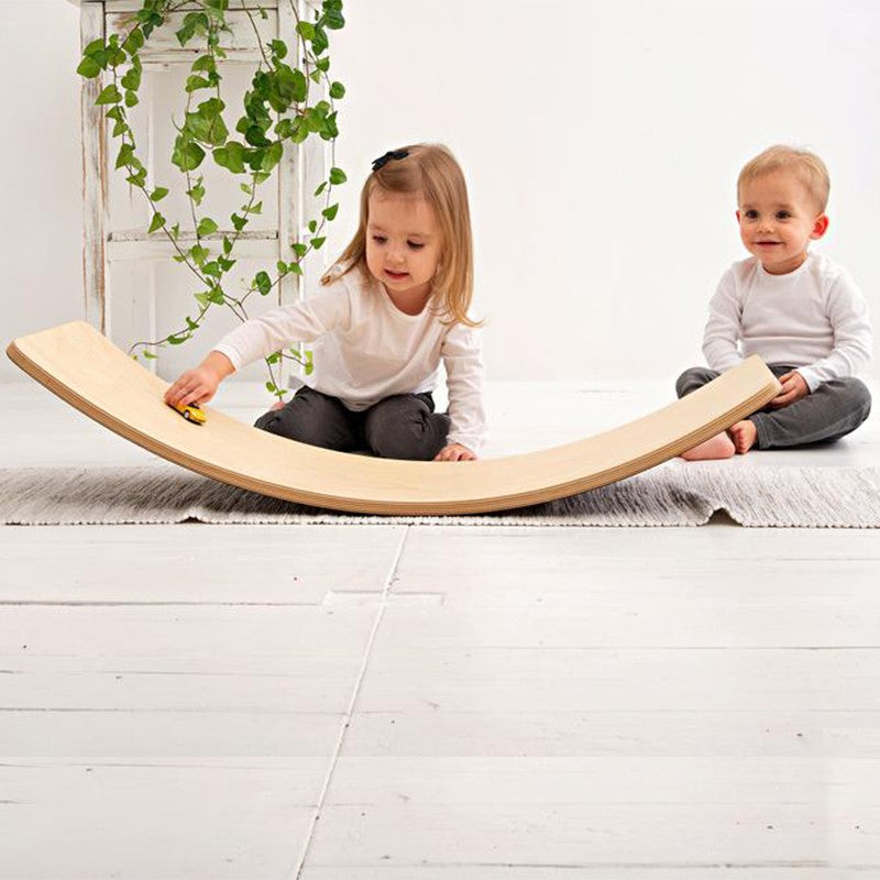 Planche équilibre - balance board - avec ou sans feutrine - MaMontessoriBox