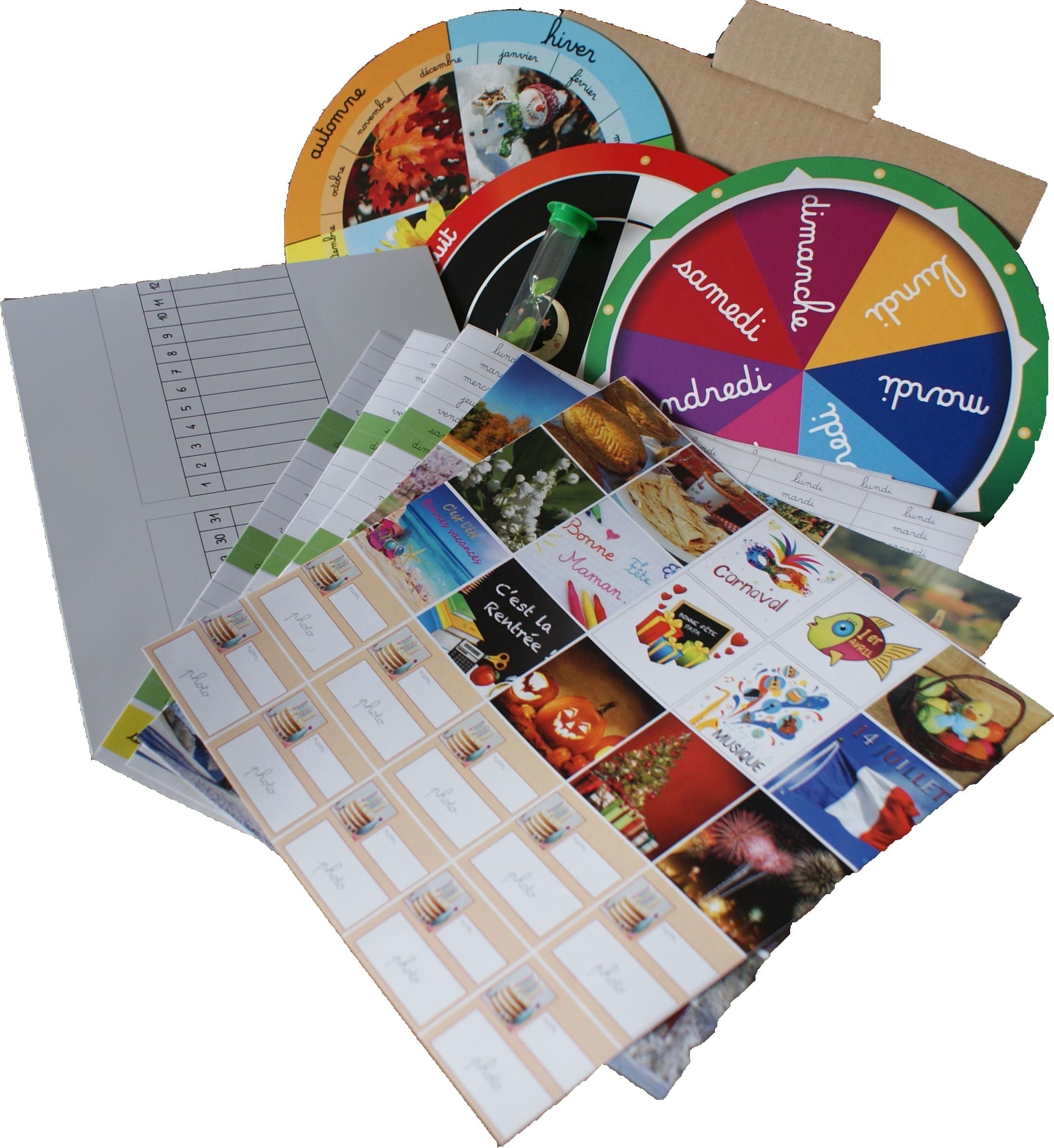 Poutre du Temps Montessori et Roues - MaMontessoriBox