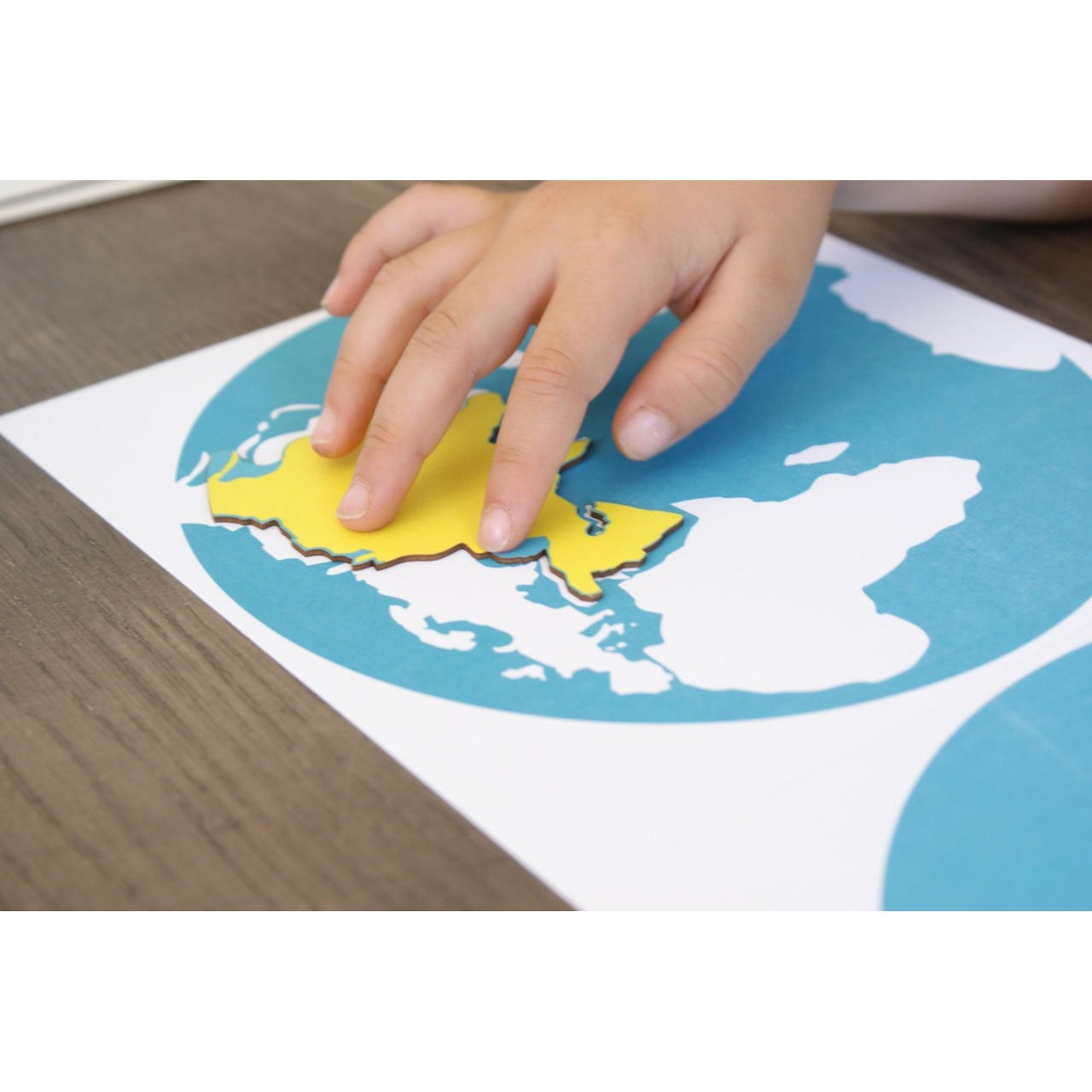 Puzzle Planisphère des Continents Montessori - MaMontessoriBox