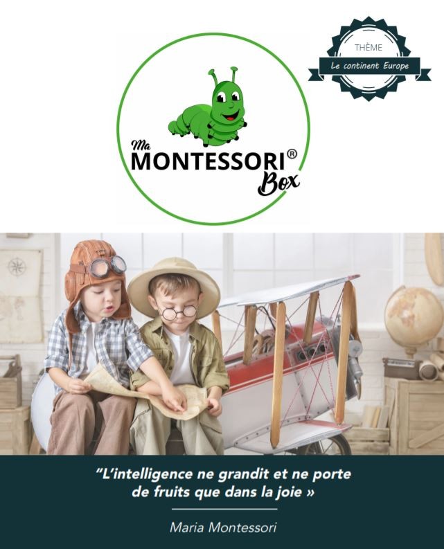Carte de contrôle muette de l'Europe - Montessori Spirit