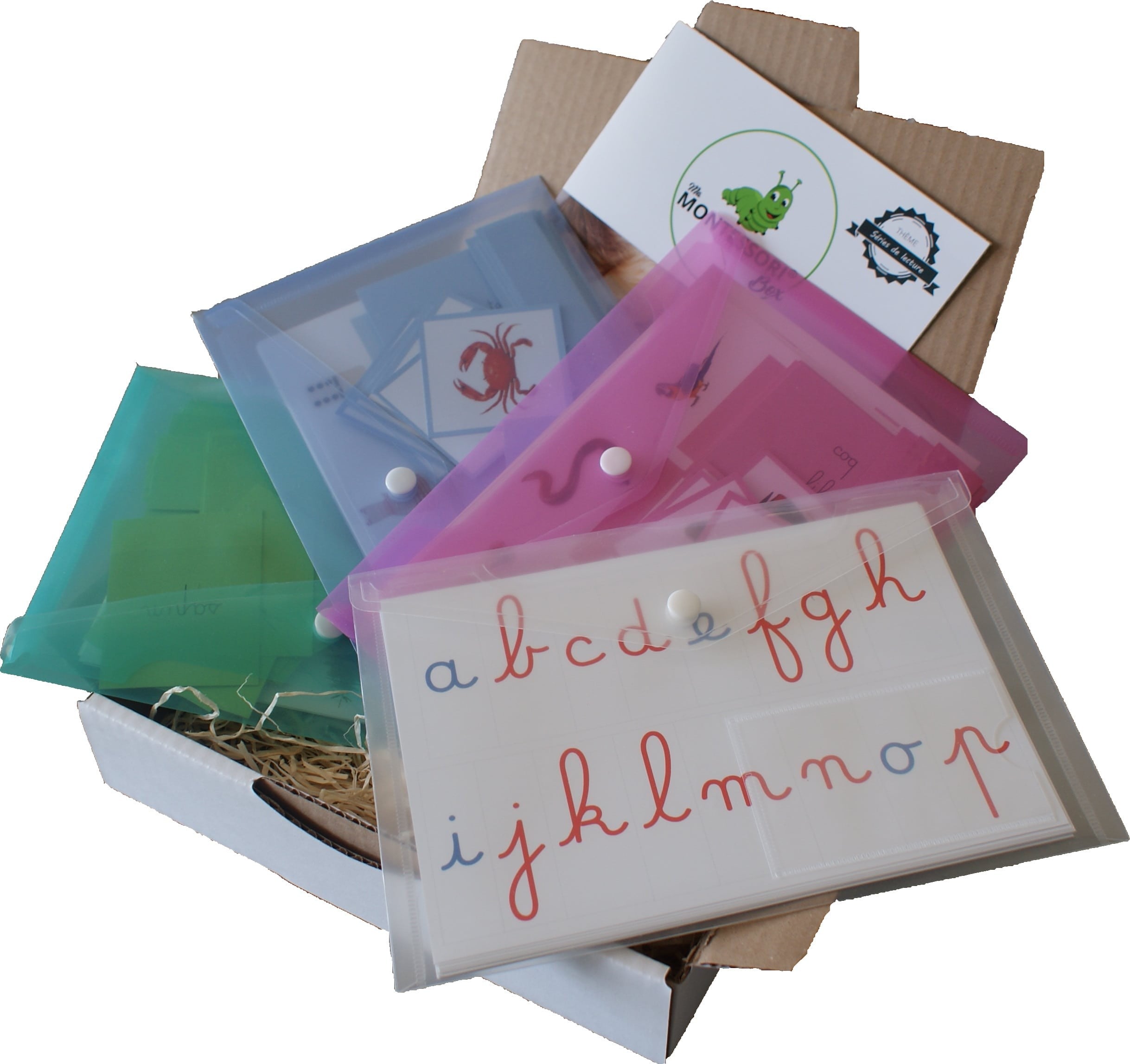 Séries de Lecture Montessori Cursives - MaMontessoriBox