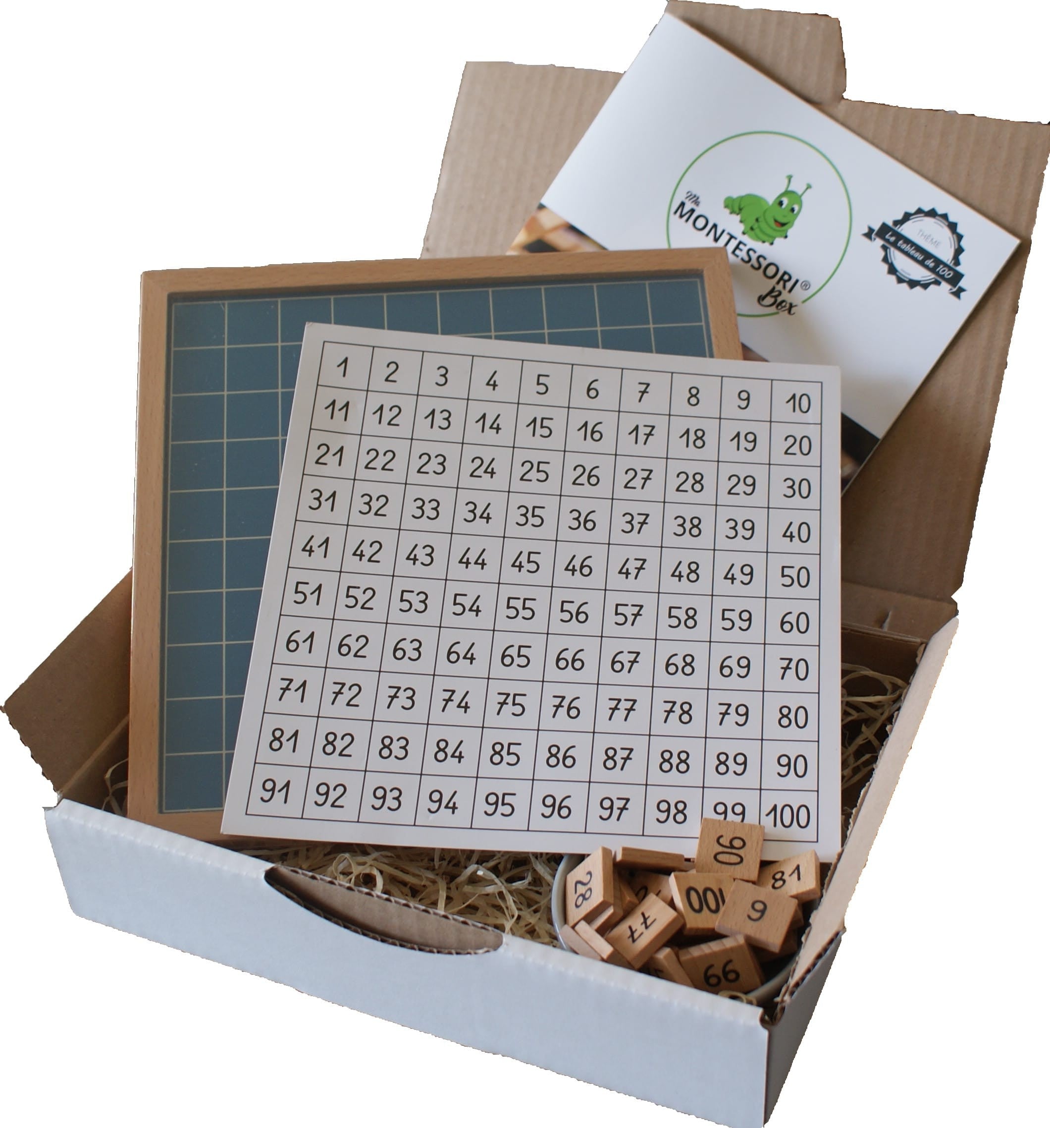 Tableau de 100 Montessori - MaMontessoriBox