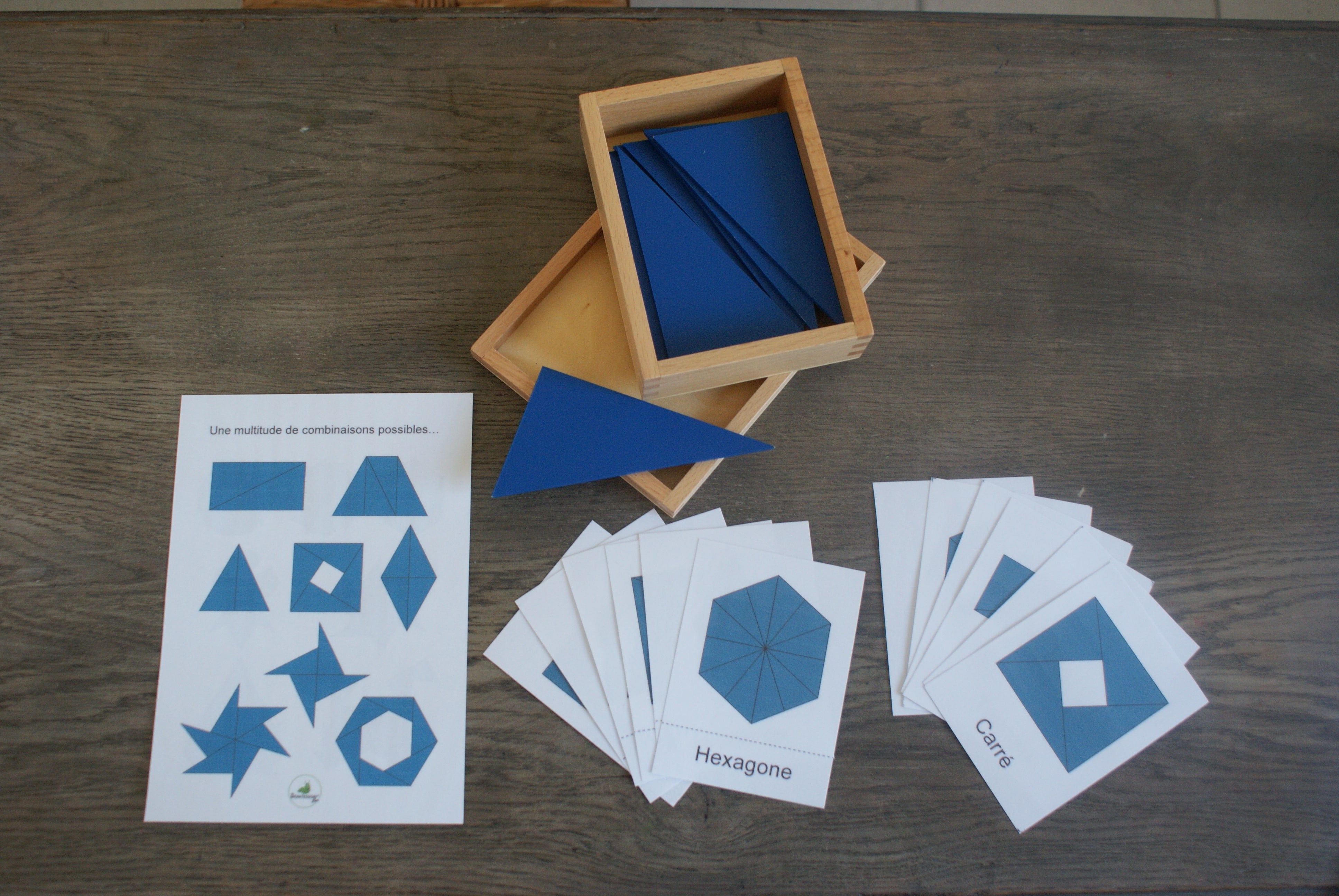 Triangles constructeurs Montessori - MaMontessoriBox