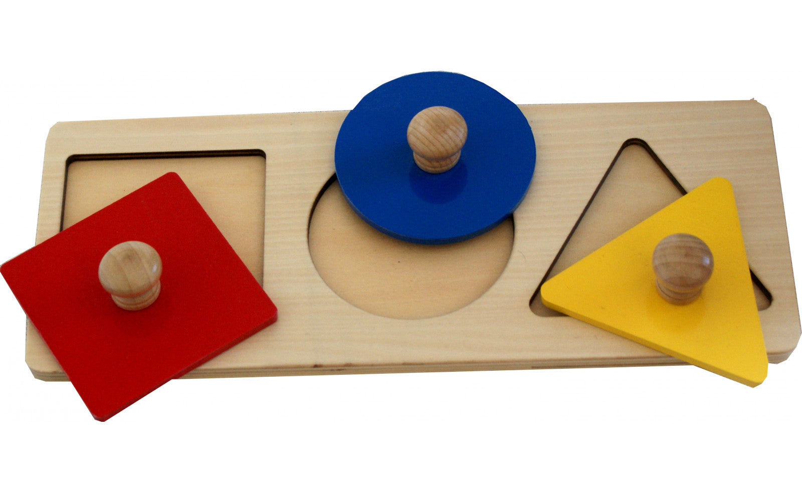 Trio puzzle formes géométriques à encastrer Montessori - MaMontessoriBox